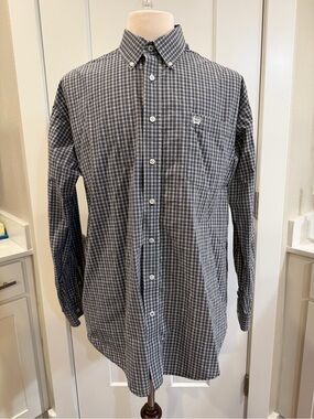 Cinch Men's Plaid Button-Down Western Shirt Size XL